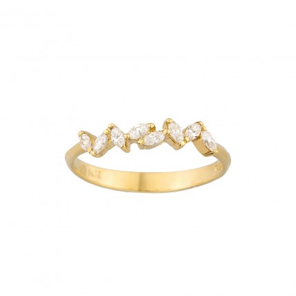 Δαχτυλίδι Σε Κίτρινο Χρυσό 14K Aloro (RI287 - ZX1861) Δαχτυλίδι Σε Κίτρινο Χρυσό 14K Aloro (RI287 - ZX1861)
